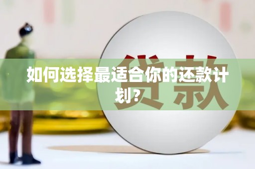 基隆如何选择最适合你的还款计划？
