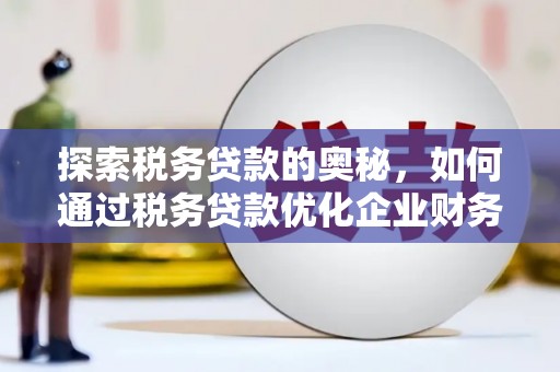 基隆探索税务贷款的奥秘，如何通过税务贷款优化企业财务