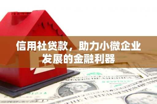 基隆信用社贷款，助力小微企业发展的金融利器