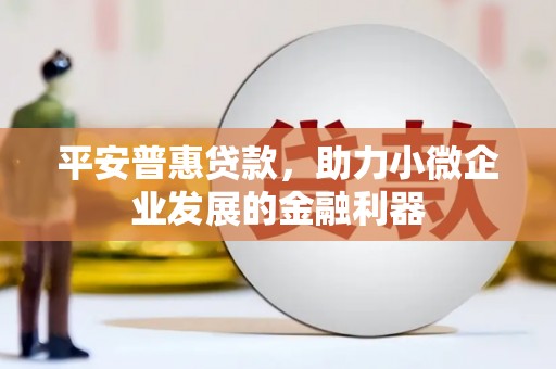 基隆平安普惠贷款，助力小微企业发展的金融利器