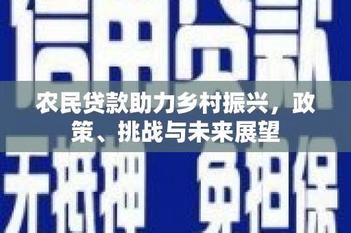 基隆农民贷款助力乡村振兴，政策、挑战与未来展望