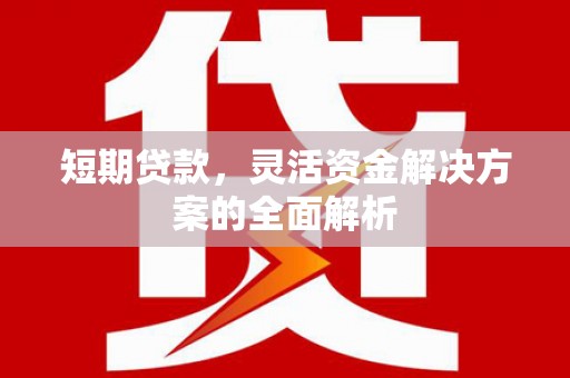 基隆短期贷款，灵活资金解决方案的全面解析