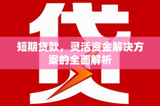 基隆短期贷款，灵活资金解决方案的全面解析