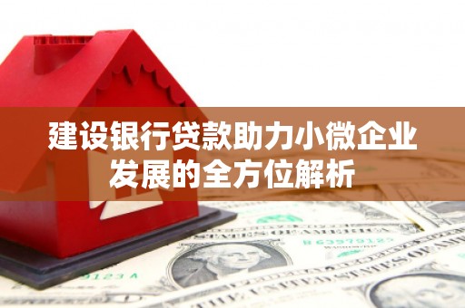 基隆建设银行贷款助力小微企业发展的全方位解析